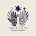 Painted Palms Logo - Blue