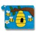 100% wool handcrafted coin purse image