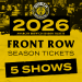 NORTH 2026 Anarchy Season Ticket – 5 Shows – FRONT ROW image