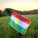 Kurdistan Flagge mit Fransen image