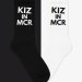 Kiz In MCR Dance Socks - Classic Logo – Black / White