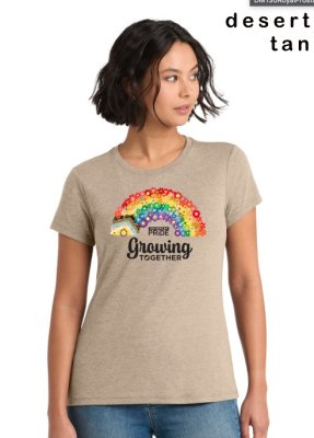 Growing Together Daybreak Pride shirt in the color Desert Tan