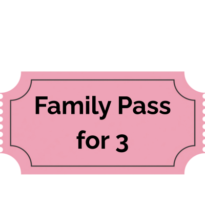 Exhibition Family Pass for 3:  1 adult and 2 children under 15 image