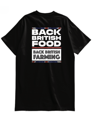 BACK BRITISH FOOD, BACK BRITISH FARMING T SHIRT