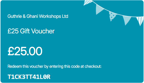 £25 Workshop Gift Voucher image