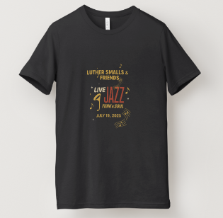 🎷 Luther Smalls & Friends: Live Jazz Funk & Soul T-Shirt image