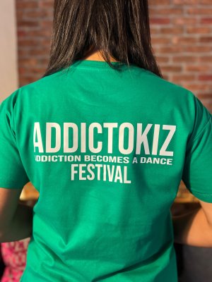 AddictoKiz T-Shirt - SIZE L - GREEN - UNISEX