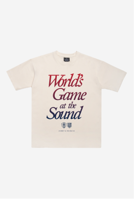 World's Game at the Sound Heavyweight Tee - Cream