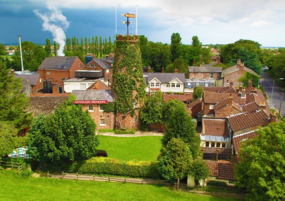 A picturesque view of Batemans Brewery Mill & Paddock.