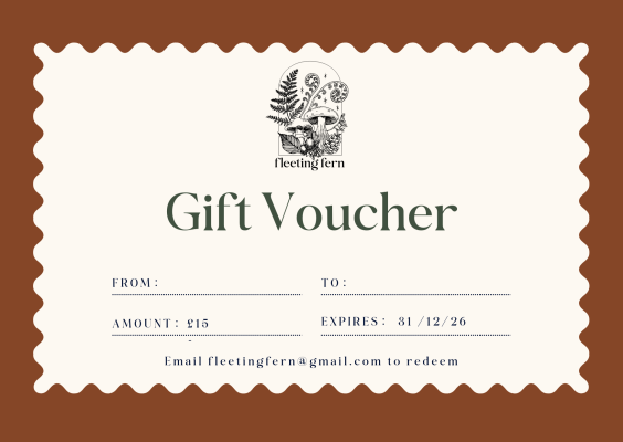 Fleeting Fern Gift Voucher- £15 image