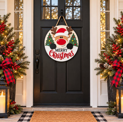 Reindeer Door Hanger