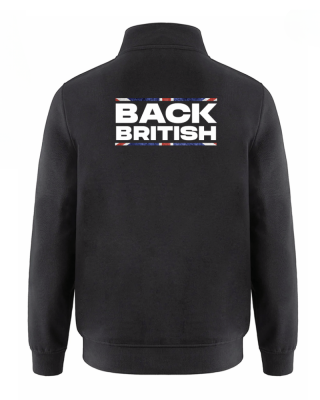 BACK BRITISH ¼ ZIP SWEATSHIRT
