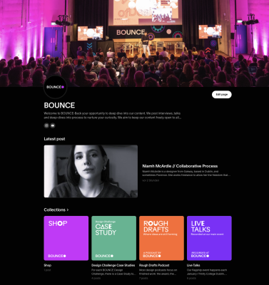 Patreon home page