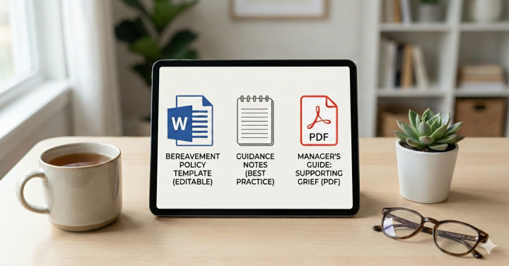 Bereavement Policy DIY Toolkit | Editable Word Template & Manager's Support Guide image