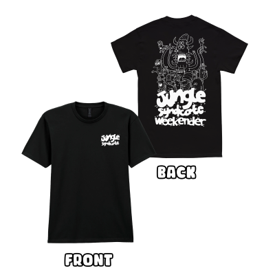 Jungle Syndicate T-Shirt - Black/White -  Free Delivery (Within UK) image