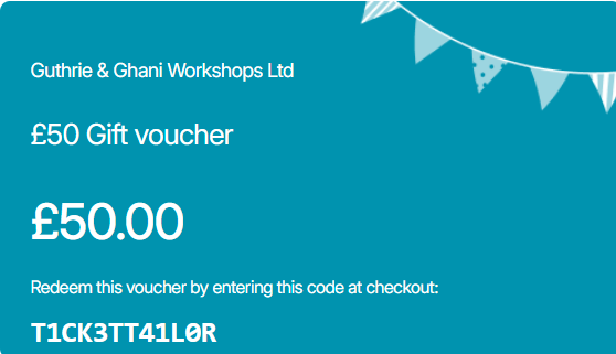 £50 Workshop Gift voucher image