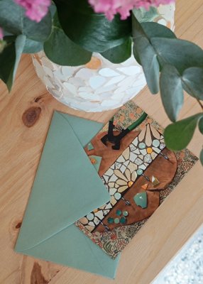 Workshop Gutschein - Upcycling Mosaik - zum Ausdrucken image