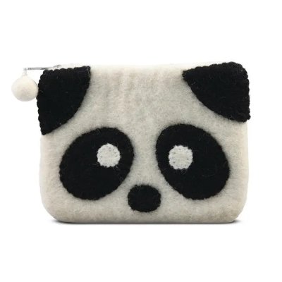 100% wool handcrafted coin purse image