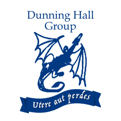 Dragon icon symbolising Dunning, with the motto 'Utere aut perdes' (use it or lose it)