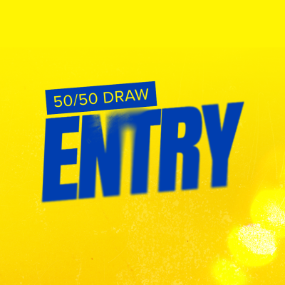 Graphic to promote the 50/50 Draw Entry Add-on