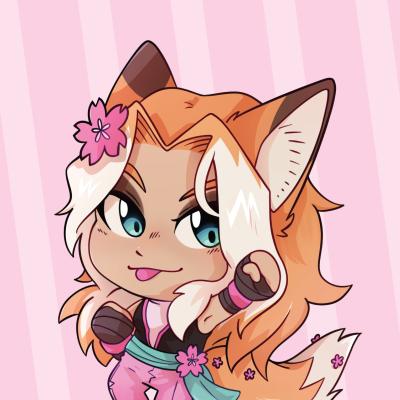 RakuCon Manchester Limited Edition 38mm Button Badge - Mimi the Fox artwork by 12thMystery image