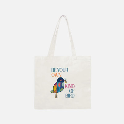 Be Your Own Kind of Bird - Organic Cotton Tote Bag image