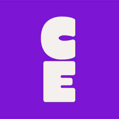 C and an E logo stacked