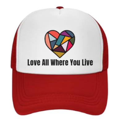 D&I Heart Trucker hat - Red image