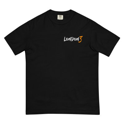 London 3 day exclusive branded Black t shirt image