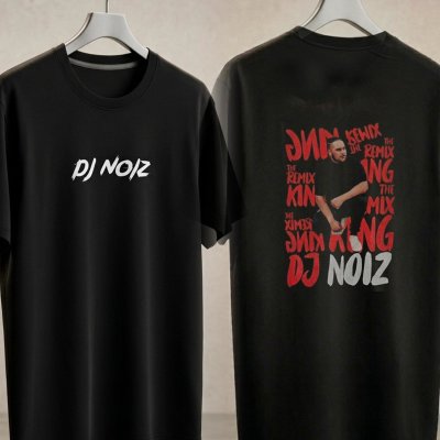 FRONT: DJ Noiz Logo BACK: DJ Noiz Remix King Image