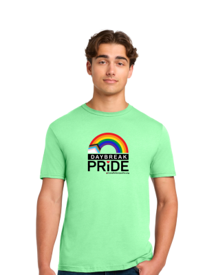 T-shirt: Daybreak Pride, mint green - adult image