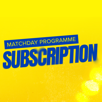 Graphic to promote the Match Day Programme subscription Add-on