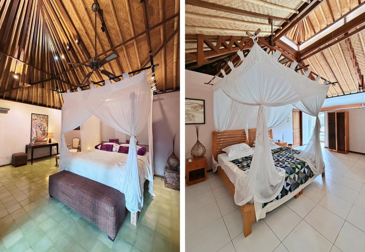 Two of the bedrooms