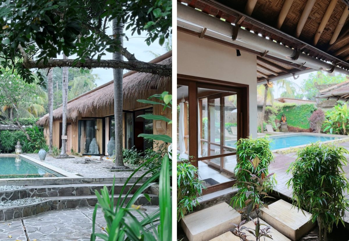 Two of the villas