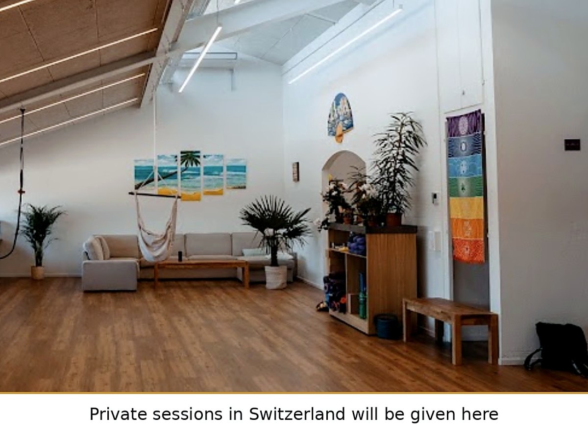 Private sessions in Switzerland will be given here
