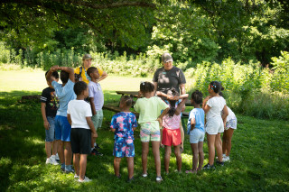 Children taking part in Exploring with Grace programming