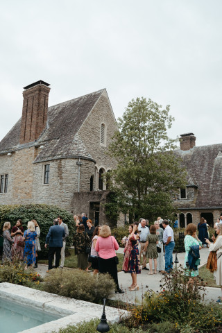 Guests gathering at the Greenacres Arts Center