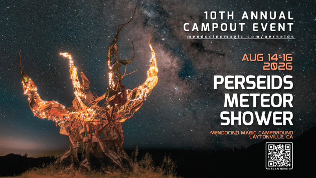 10th Annual Perseids Meteor Shower Campout at Mendocino Magic