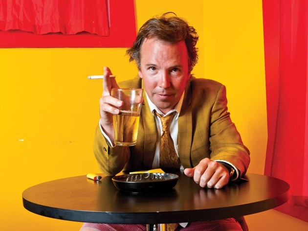 Doug Stanhope smoking