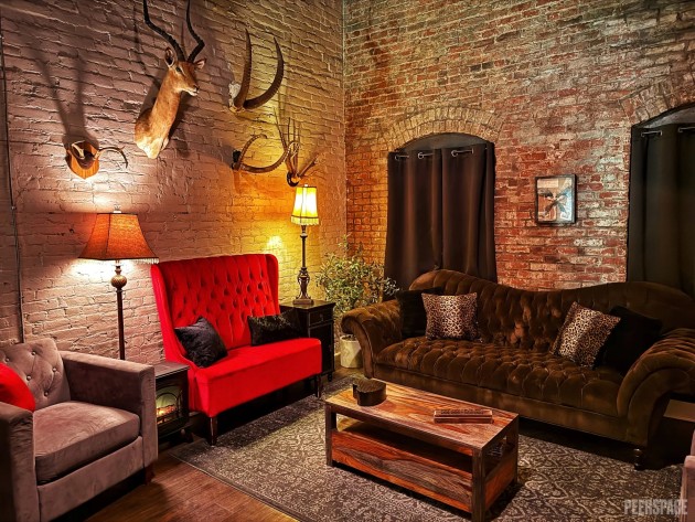 Couch room to the side of Heartworks