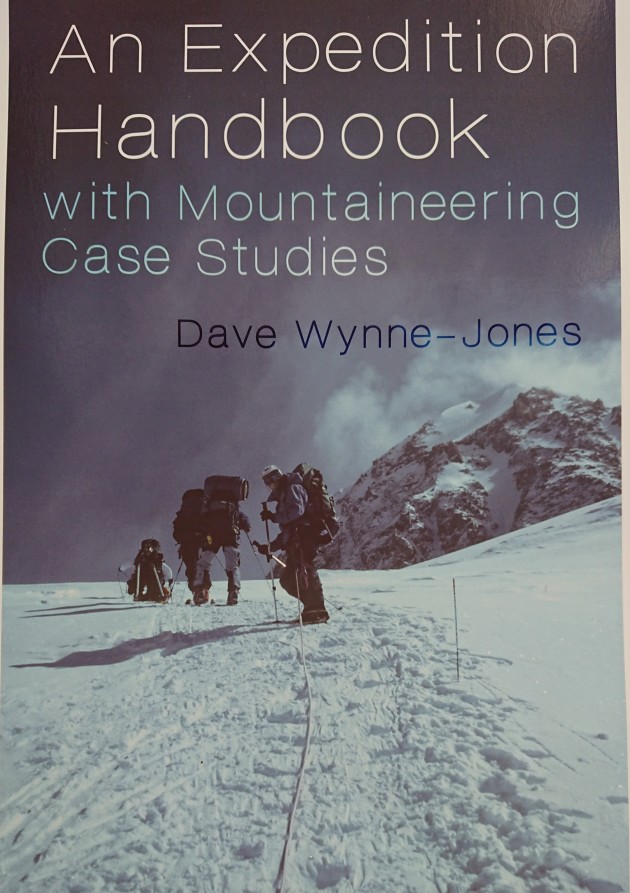 A picture of an expedition handbook with mountaineering case studies by Save Wynn Jones