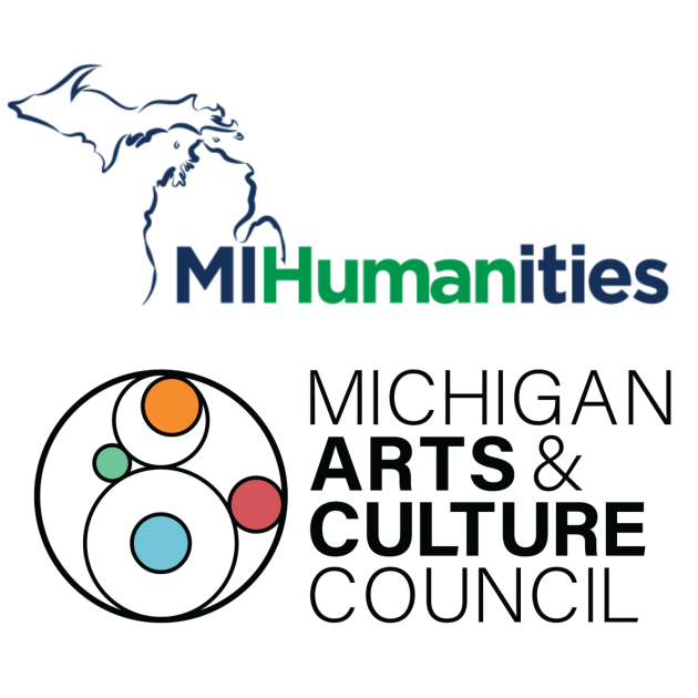 MI Humanities and MACC logos