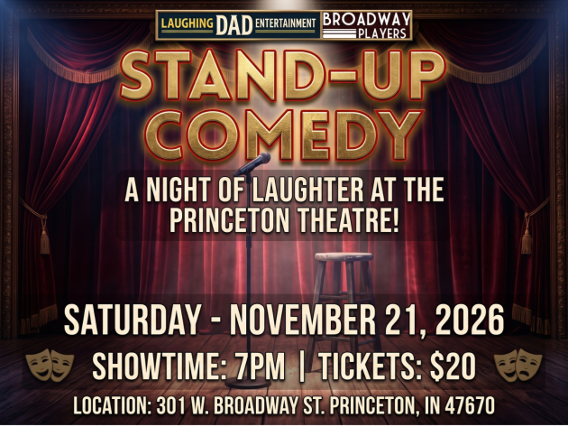 Stand-Up Comedy comes to Princeton Theatre on November 21, 2026