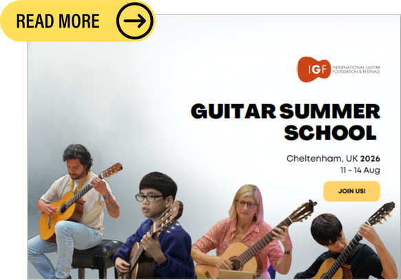2026 Cheltenham Guitar Summer School - Classical Course Brochure
