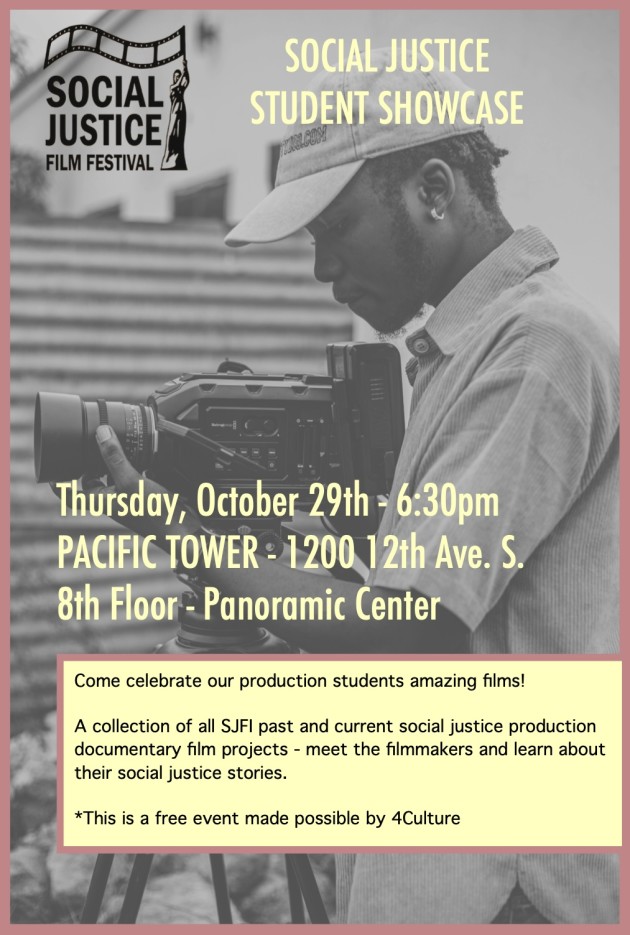 Social Justice Student Showcase Poster
