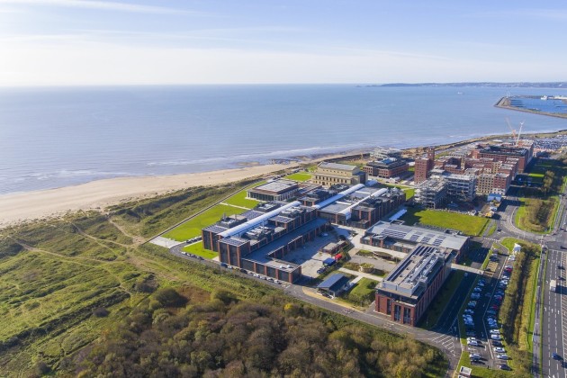 Aerial View of Swansea University Bay Campus