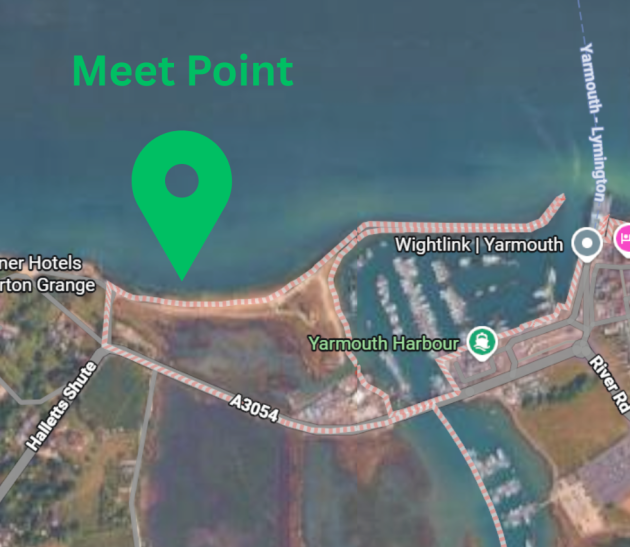 Meet point location in Yarmouth, Isle of Wight