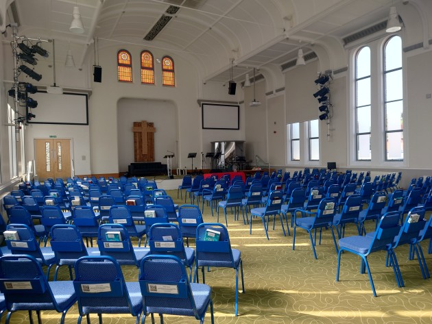 Interior of Altrincham Baptist Church