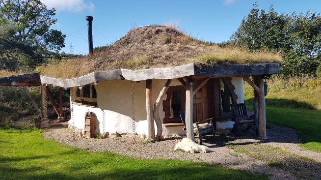 A cute and magical straw bale house