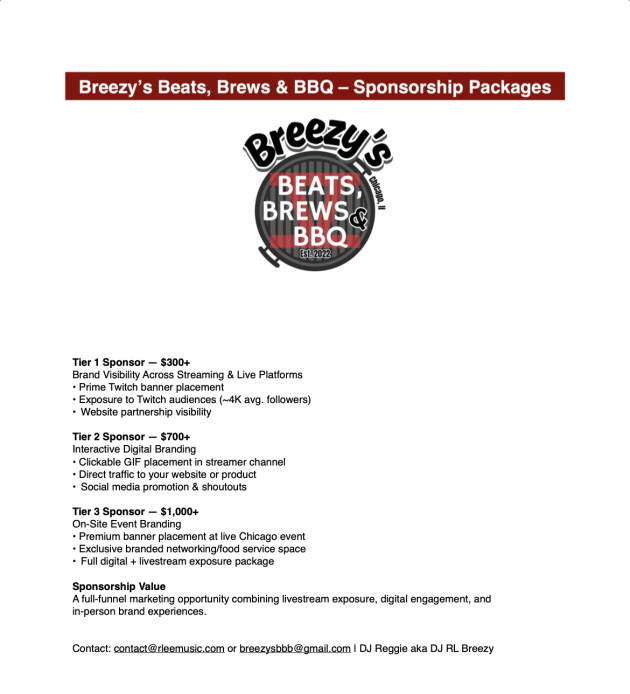 Sponsorship Opportunities